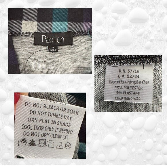 Papillon Plaid Tunic/Dress Size XL Fits like M/L NWOT - Picture 7 of 7